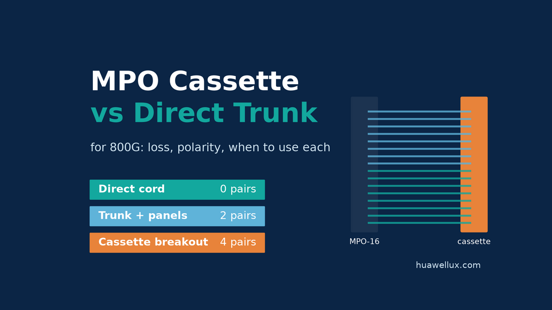 MPO cassette vs direct trunk for 800G