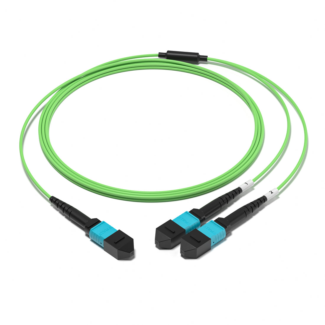 Huawellux MPO-12 to 2 x MPO-4 8F OM5 Harness Cable for high-density MPO branch routing