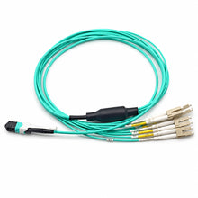 Huawellux MPO to LC 8F OM4 Harness Cable for high-density fiber breakout routing