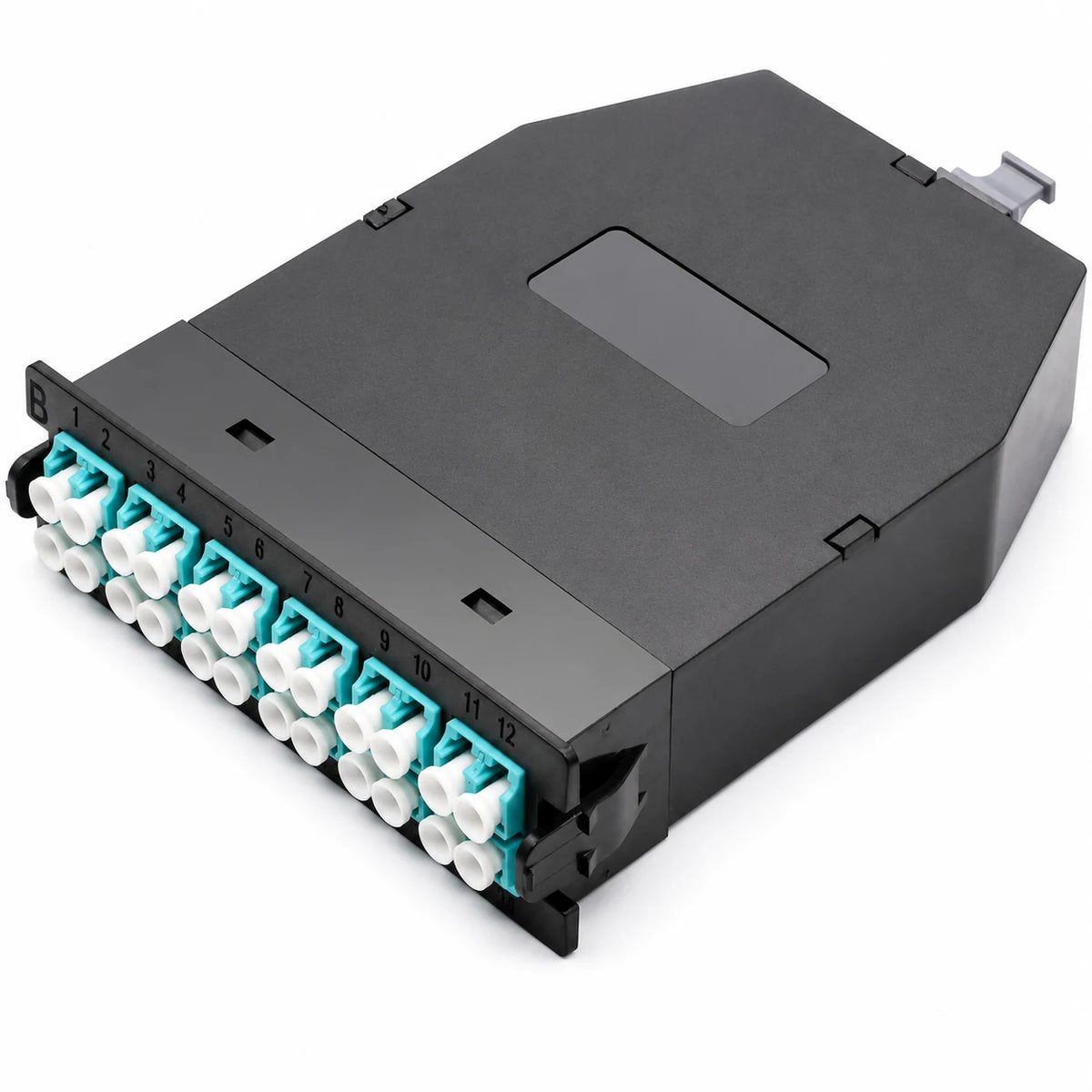 Huawellux fiber cassette adapter module with LC ports for rack mount fiber management