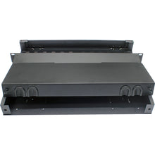 Huawellux sliding rack mount fiber enclosure detail for modular rack distribution
