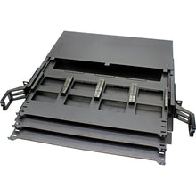 Huawellux fiber enclosure front panel for modular rack distribution