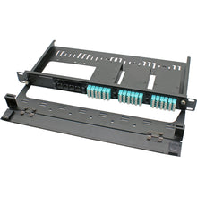 Huawellux rack mount enclosure rear cable management view