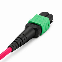 HUAWELLUX MPO 8F OM4 Fiber Patch Cable fiber optic cable - connector and cable detail view for data center MPO/MTP fiber patch cabling
