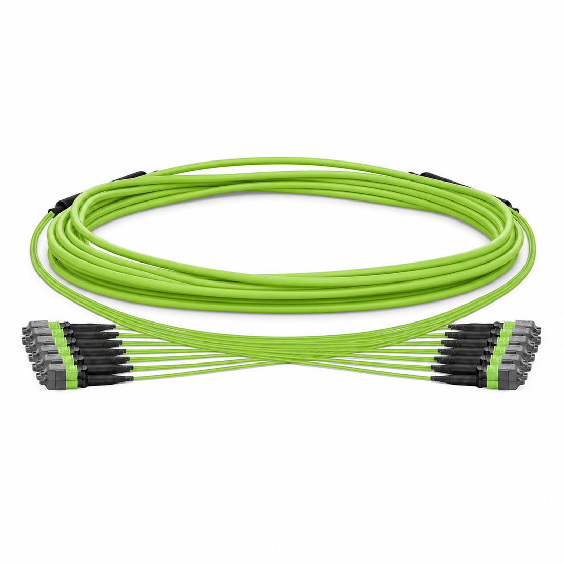 HUAWELLUX MTP 144F OM5 Trunk Cable fiber optic cable - complete cable overview with connectors for high-density data center fiber trunk cabling