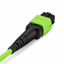 HUAWELLUX MTP 8F OM5 Fiber Patch Cable fiber optic cable - connector end-face detail view for data center MPO/MTP fiber patch cabling