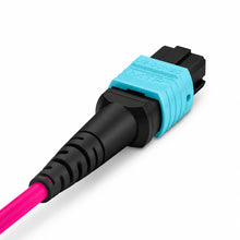 HUAWELLUX MTP 96F OM4 Trunk Cable fiber optic cable - connector and cable detail view for high-density data center fiber trunk cabling