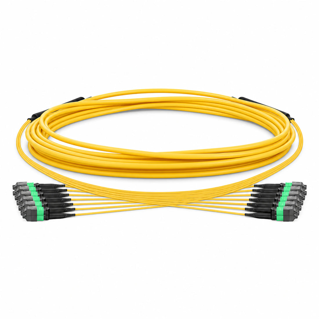 HUAWELLUX MTP 96F OS2 Trunk Cable fiber optic cable - complete cable overview with connectors for high-density data center fiber trunk cabling