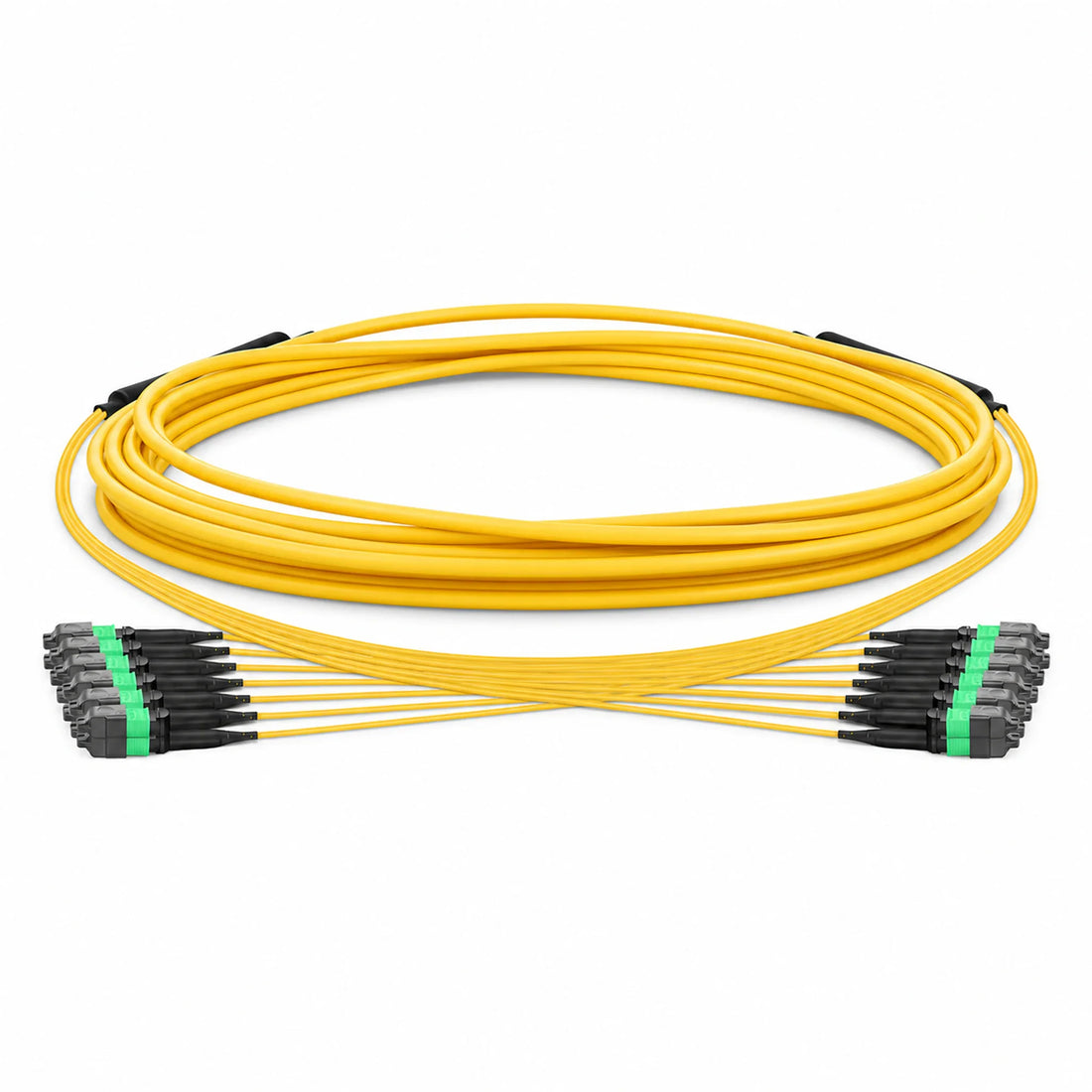 HUAWELLUX MTP 96F OS2 Trunk Cable fiber optic cable - complete cable overview with connectors for high-density data center fiber trunk cabling